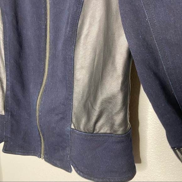 Kiind of Thalia faux leather two toned jacket M - Picture 4 of 9